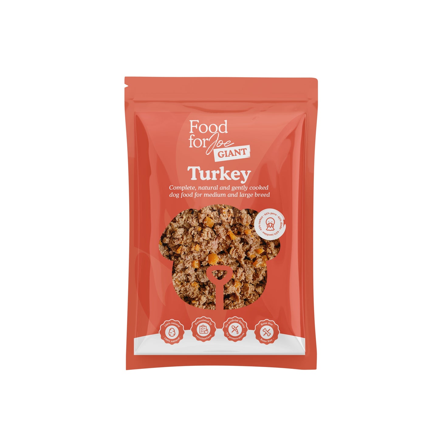 Giant Turkey 1200 gr - Turkey recipe for medium and large dogs