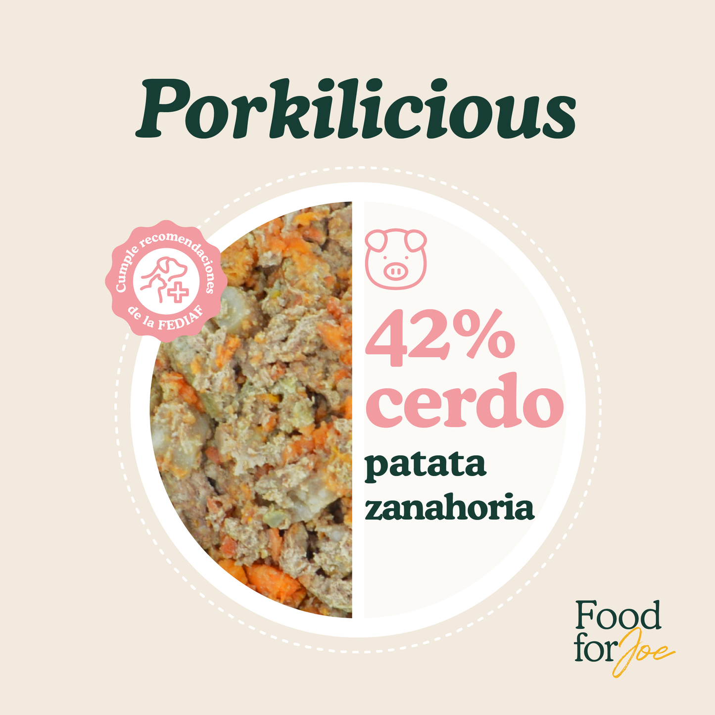 Porkilicious - menú de cerdo para perros 400g